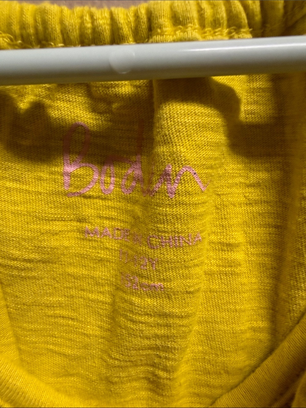 Mini Boden Yellow Ruffle-Neck Drawstring Romper - Picture 2 of 3